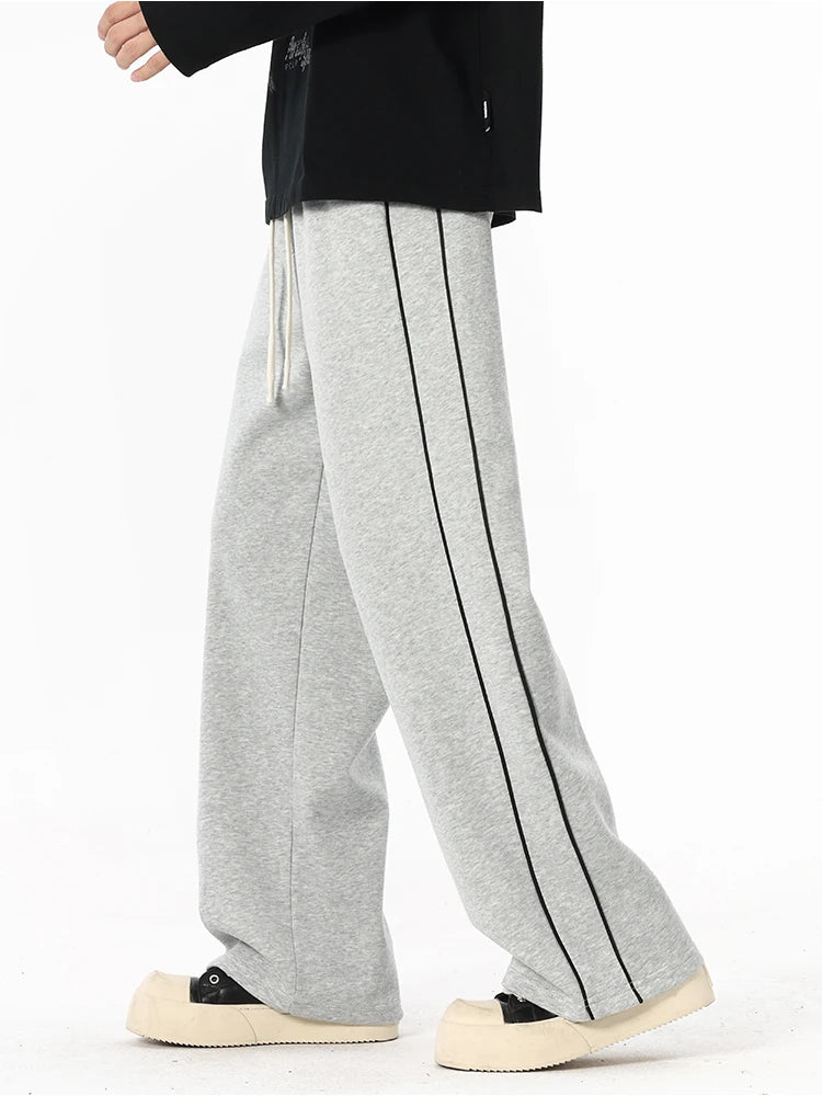 2025 Autumn Men Sweatpants Baggy Joggers Cotton Korean Sports Pants  Neutral Loose Outdoor Jogger Fitness Trouser
