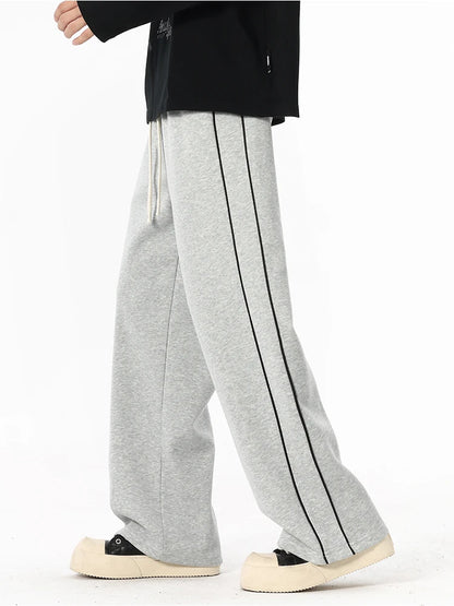 2025 Autumn Men Sweatpants Baggy Joggers Cotton Korean Sports Pants  Neutral Loose Outdoor Jogger Fitness Trouser