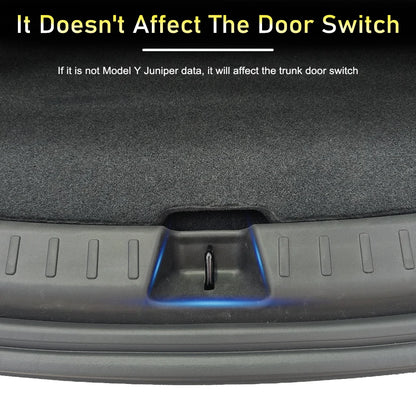 For Tesla Model Y Juniper 2025 2026 Trunk Threshold Strip TPE Mats Sill Guard Rear Cargo Kick Pad Protector Interior Accessories