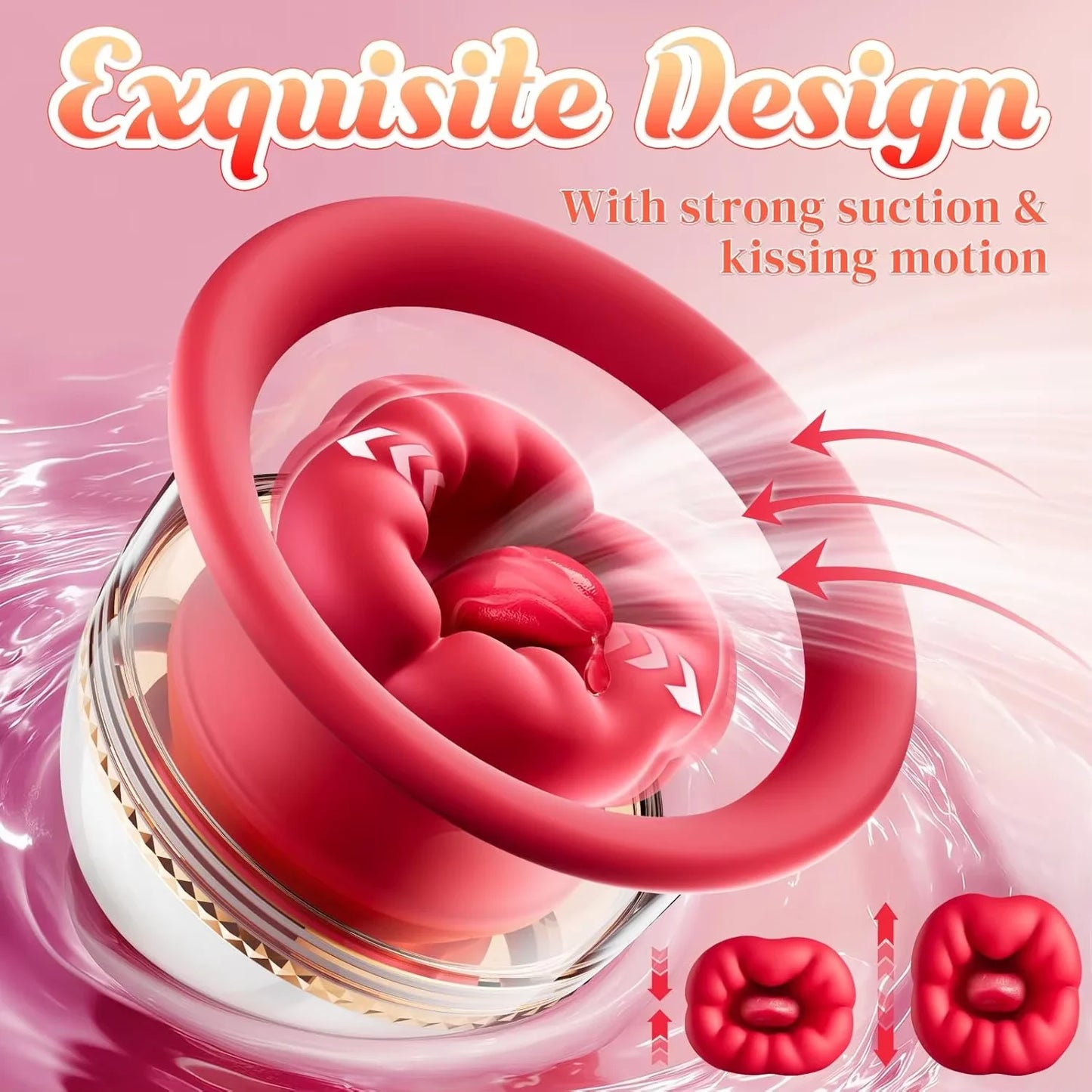 Portable Nipple Licking Sucking Vibrator Female Breast Massager Clitoral Bite Vibrating Sex Toy for Female Masturbation