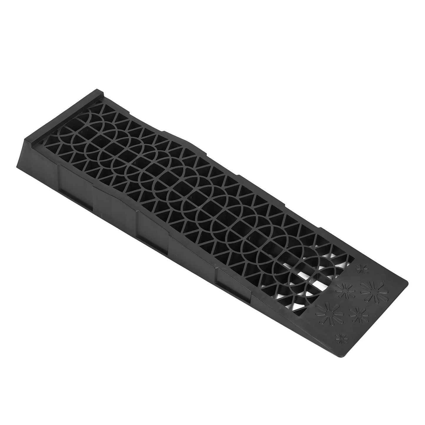 Heavy Duty Vehicle Ramps 4 400lbs Capacity Low  Car Ramps Plastic Automotive Ramp for Oil Change Maintenance Black
