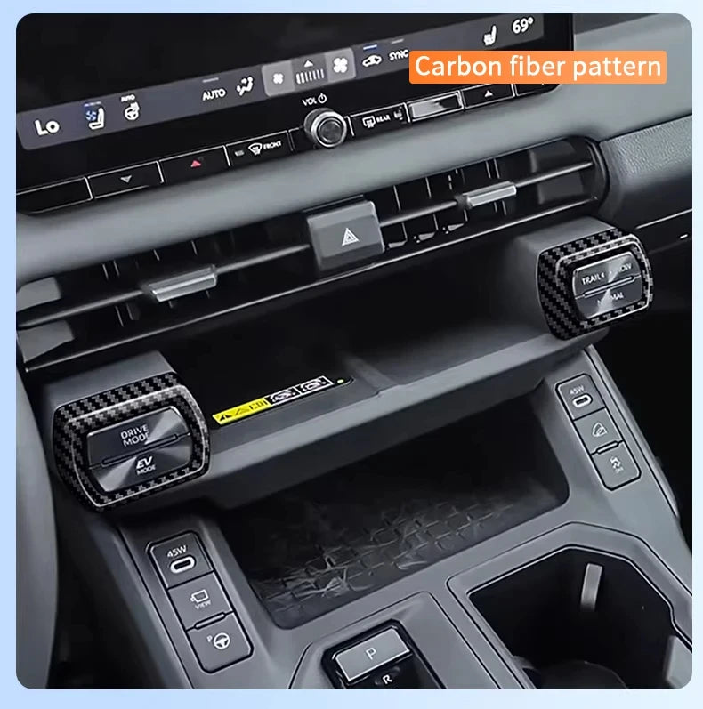 For Toyota RAV4 XA60 2026 ABS Red Gear Shift Cover Trim Central Control Strip Air Outlet Trim Interior Decoration Accessories