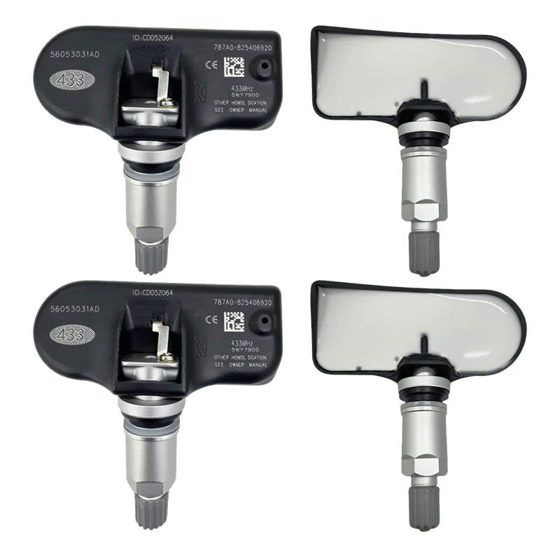 1/4PCS 433MHZ Tire Pressure Sensor TPMS Fit For Dodge Journey Jeep Compass Chrysler 300C Replacement For 56053031AD