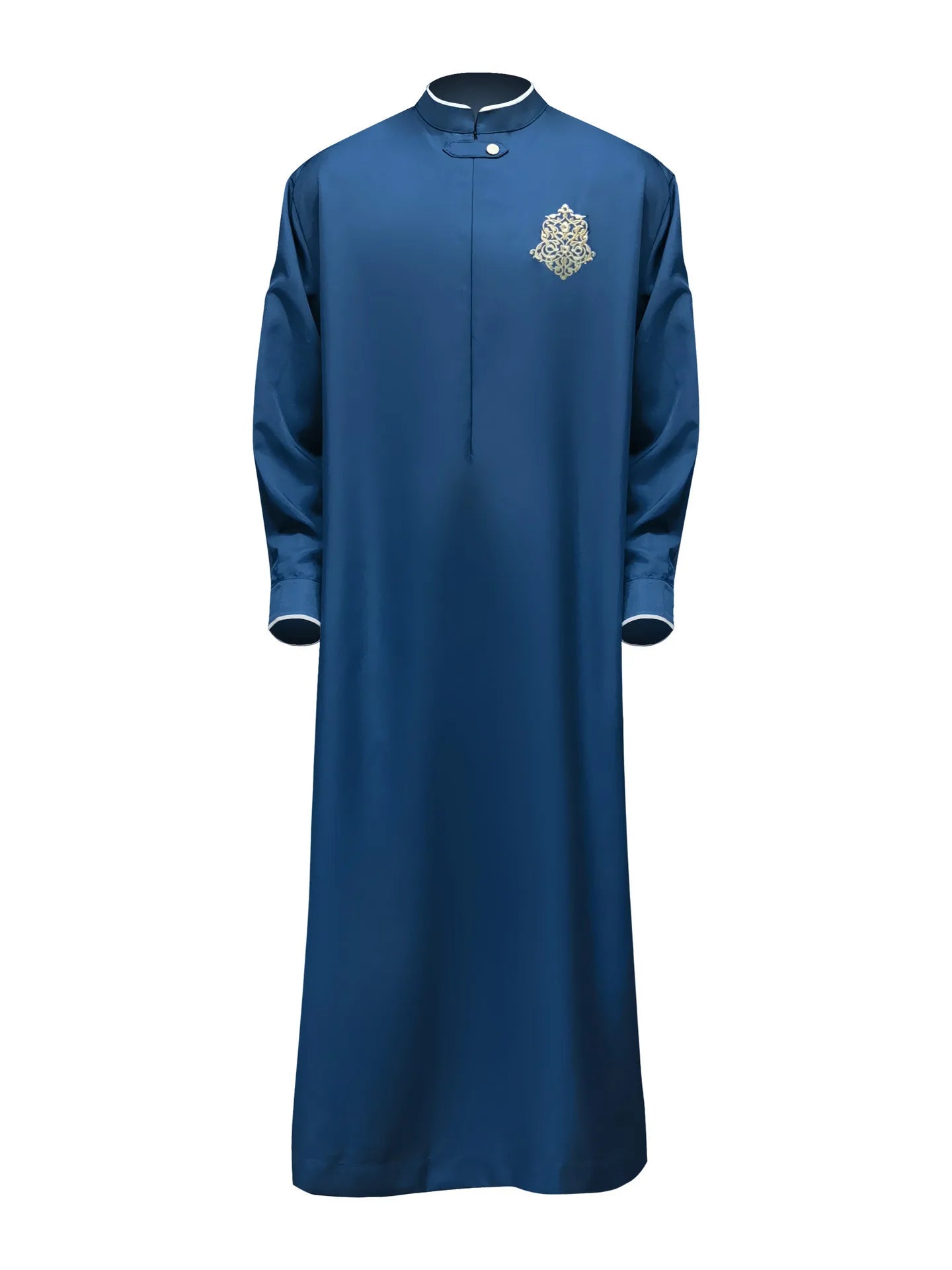 2026 New Men's Clothing: Embroidered Men's Robe With Pockets Muslim Long Dress Robe Abaya Ramadan Dubai Luxury Islam Elegant
