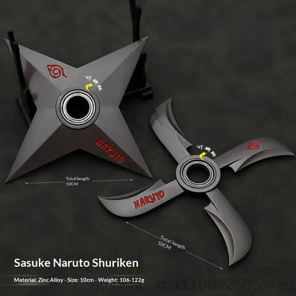 Naruto Metal Shuriken Rotatable Bearing Ninja Star Anime Peripheral Cosplay  Model Collectible Decor For Anime Enthusiasts