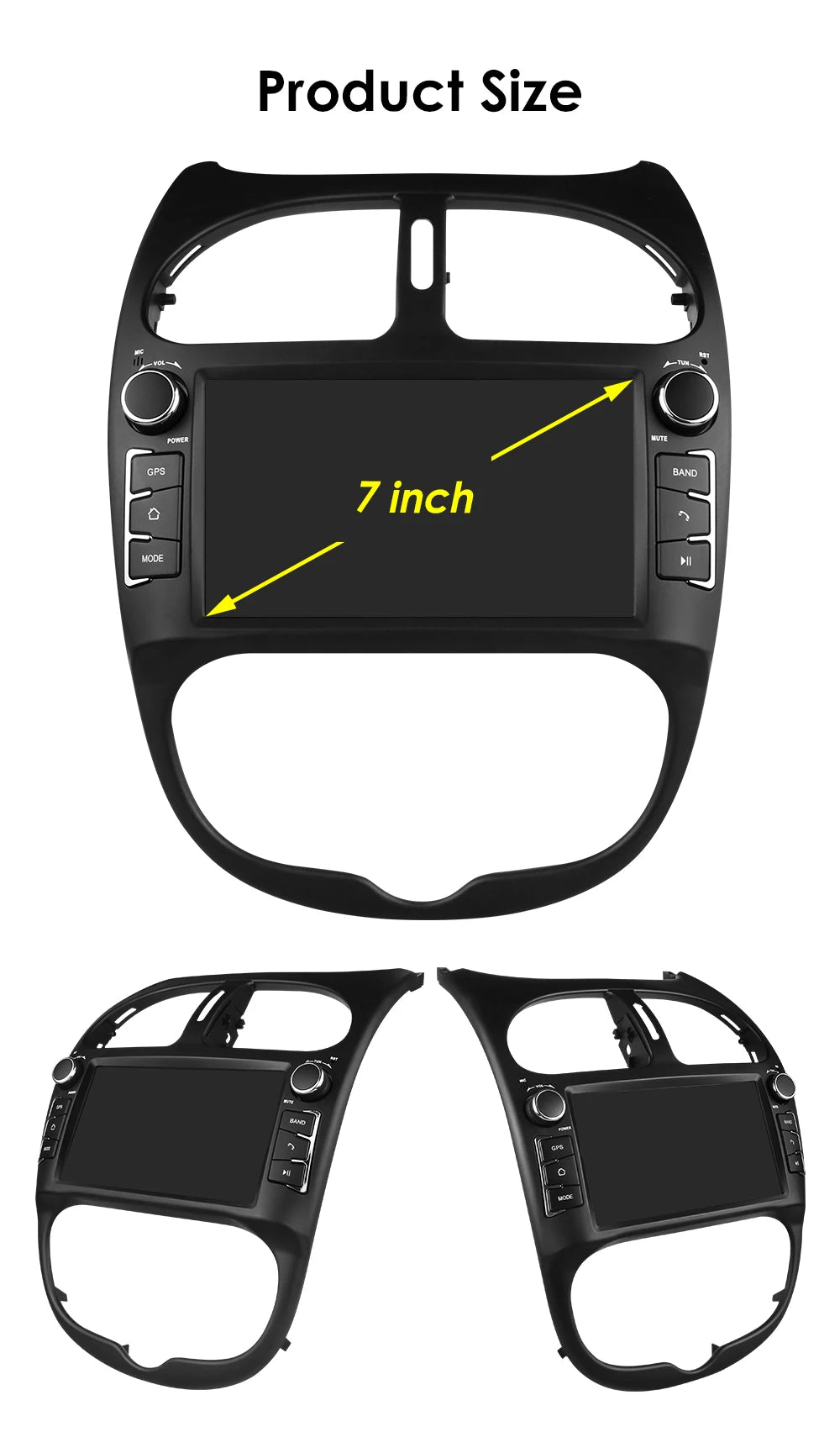 Android 14 Car radio for PEUGEOT 206 206CC 206SW 2000-2005 2006 2007 2008 Multimedia player GPS navi Video 7862 2din Autoradio