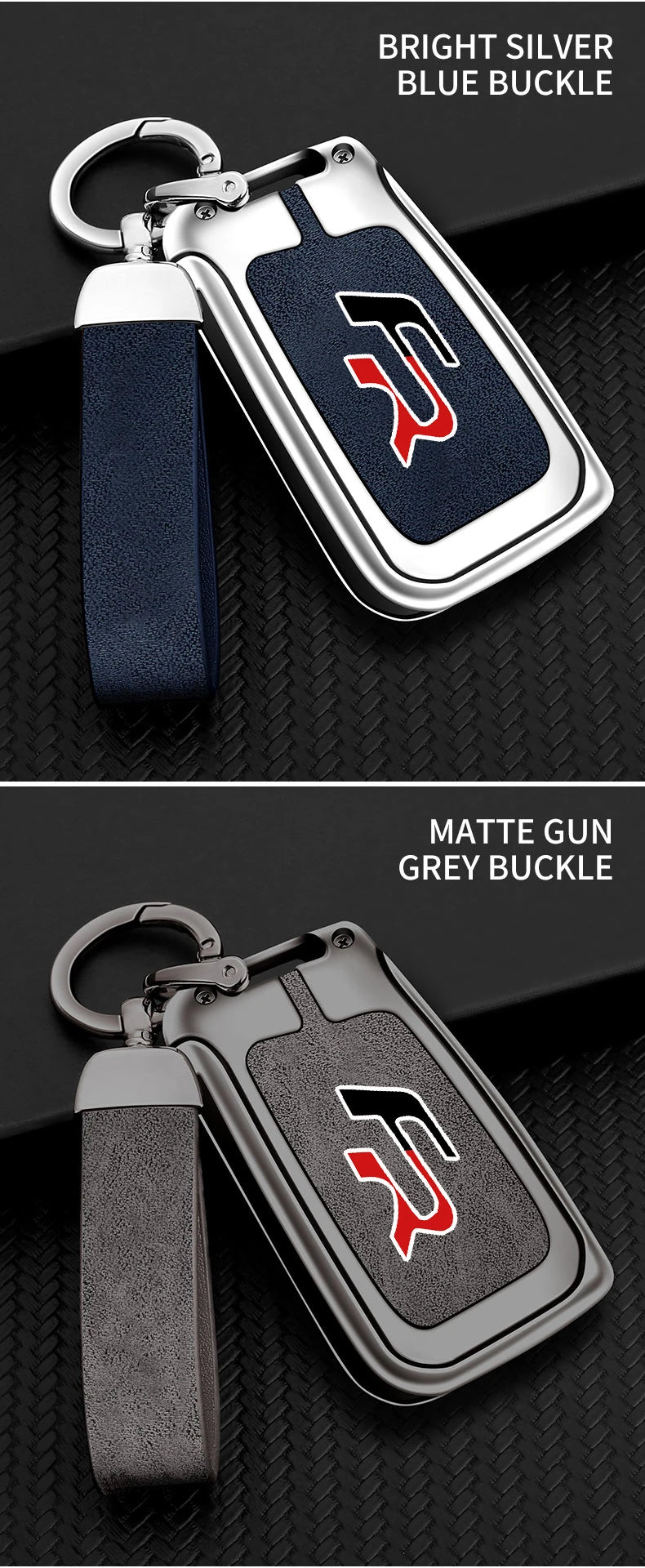 Suitable for Seat Ateca Leon FR 2 Ibiza zinc alloy car key cover high-end genuine leather car key case buckle auto accessories