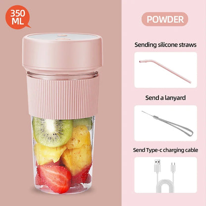 2025 800ML High-capacity Electric Blenders 6/12 Blades 1200mah Juice Maker Blender Cup Smoothies/Ice Fruits/Nuts