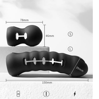 2026 New Silicone Black Electric Shock Mouth Gag Adjustable SM Gear Adult Toy Alternative Play Couple Training Adult Game Gag18+