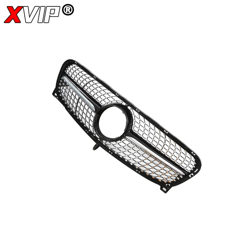 XVIP Chrome Diamonds Style Racing Grille For Mercedes Benz GLA-Class X156 GLA180 GLA200 GLA250 2014-2016 GTR Style Bumper Grille
