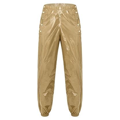 Men Waterproof Diaper Covers Pants Draws /Sides Waist Buttons Jogger Pants Easy Wear Leakproof Adaptive Bottoms for Special Need