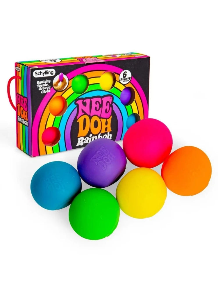 New Schyling Rainbow Teenie Nee Doh Stress Relief Ball and Magic Toy