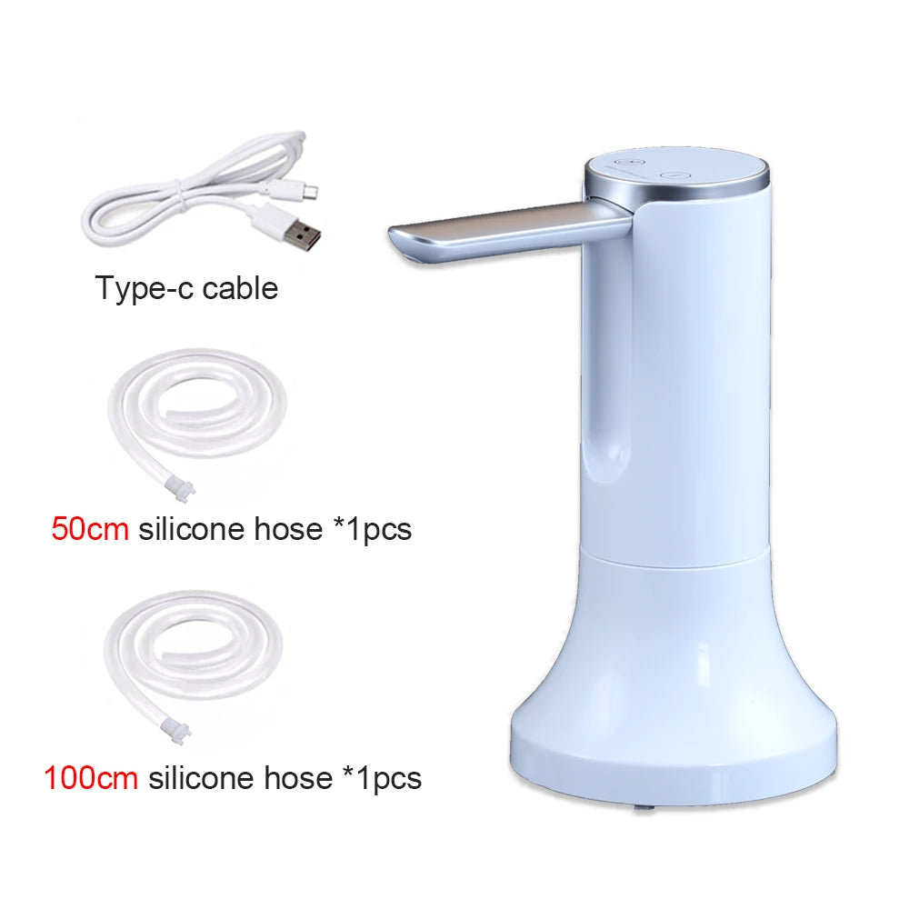 Electric Water Gallon Bottle Pump 19 Liters Foldable Water Dispenser Pump Rechargeable Automatic Desktop Drinking Water Pumps
