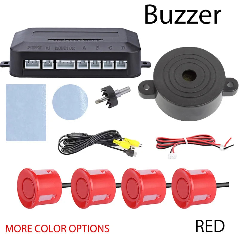 CVBS Dual Core CPU Car Video Parking Sensor Reverse Radar System Digital Display Auto Parking Assistance