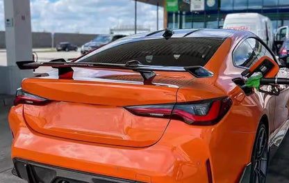 Car Modification Universal Tail Wing Without Punching MP Large Tail Fixed Wing Carbon Grain GT Tail Spoiler Car accessories