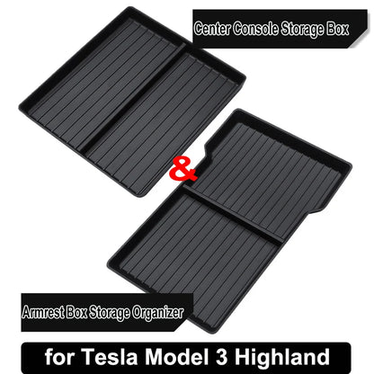 for Tesla Model Y YL Juniper 2025 Center Console Storage Tray Armrest Box Organizer Box Tesla Model 3 Highland 2024 Accessories
