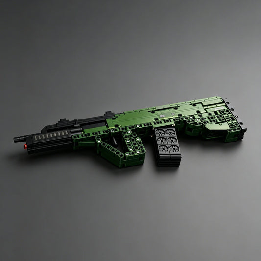 2026 New Model AUG Assault Rifle Military Equipment Building Block Gun—Educational Toy Gun