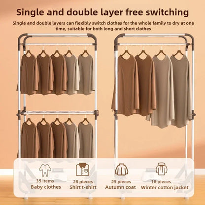 1500W electric clothes dryer new Clothes dryer Home dryer Student dormitory Small folding clothes drying machine Timing