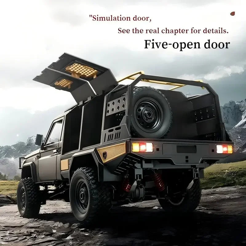MN MODEL Full Scale RC CAR MN82 Upgraded MN82 PRO Controllable Headlights 2.4G 4WD Off-Road Car Pick Up Truck Toy for Kids Gifts