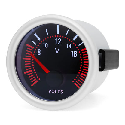 2"52mm Smoke Len PSI/BAR Turbo Boost Gauge Meter Water/Oil Temp Meter Tachometer Vacuum VOLT Oil Pressure for Gasoline Car 12V