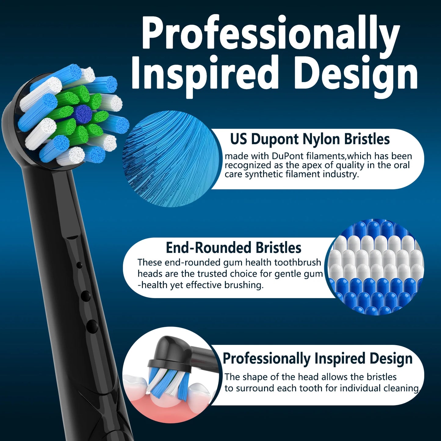 4/8/12/16pcs EB50 Cross Action Replacement Brush Heads For Oral B D12 D16 D100 3757 3709 pro3 pro1max electric toothbrush