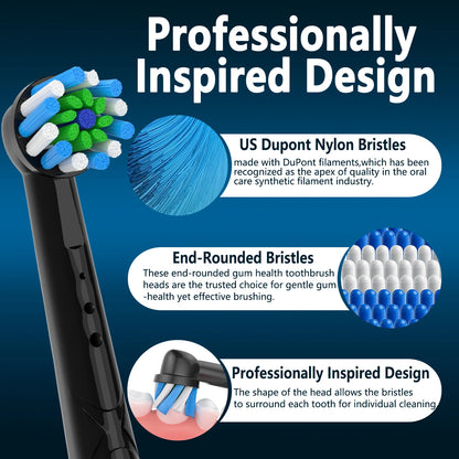 4/8/12/16pcs EB50 Cross Action Replacement Brush Heads For Oral B D12 D16 D100 3757 3709 pro3 pro1max electric toothbrush