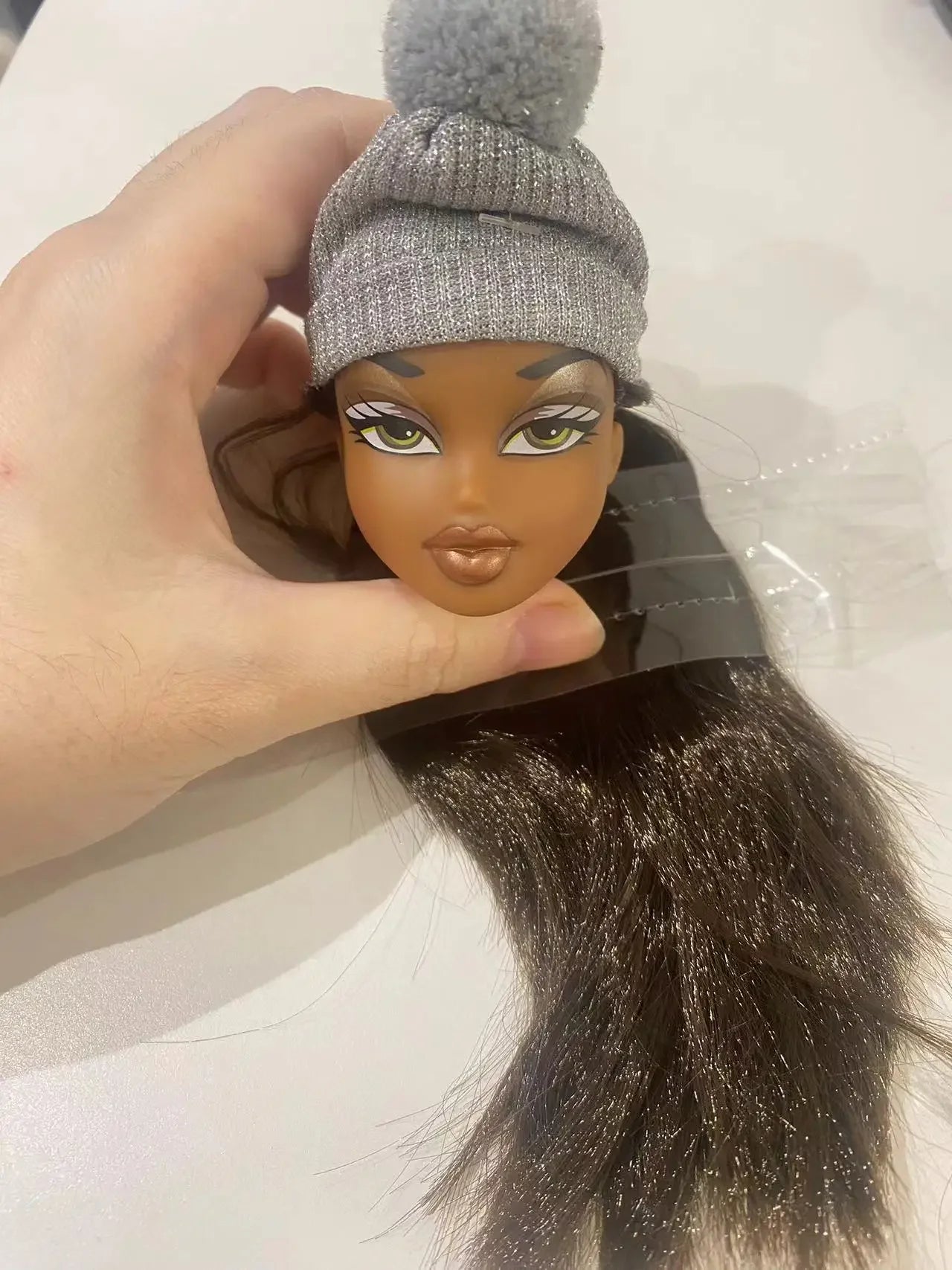 Beautiful Bratzdoll Makeup Doll Girls Love Cute Dolls head plastic head