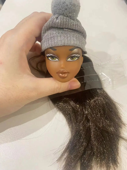 Beautiful Bratzdoll Makeup Doll Girls Love Cute Dolls head plastic head