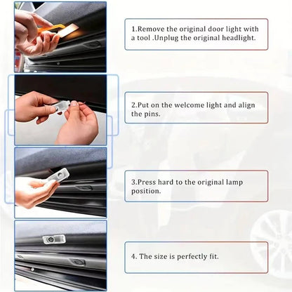 Car door lights welcome lights night signal lights for BYD EV Han DM Song PLUS Qin PRO Seal EA1 exit warning lights