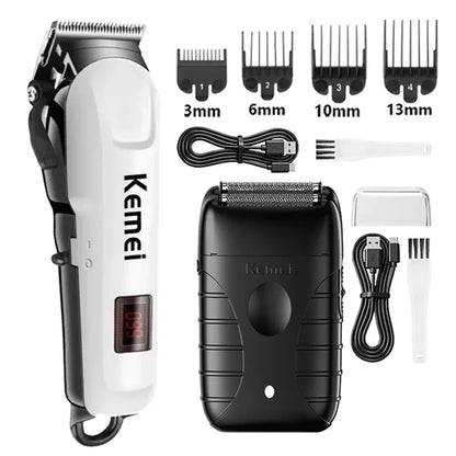 Kemei Km-809A Km-2299 Km-T95 Professional Barber Cordless Electric Hair Clippers USB Rechargeable Trimmers Hair Cutting Machine