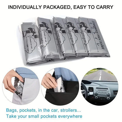 Car Emergency Urine Bag 700ML Outdoor Disposable Travel Mobile Toilet Traffic Jam Portable Unisex Urinal Bag Baby Vomiting Bags