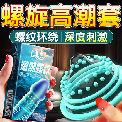 10pcs Fruit Flavor Ultra Thin Condoms Adults Toys For Men 18+ Extra Lubricated Penis Sleeve Male Delay Enhancement Sex Products