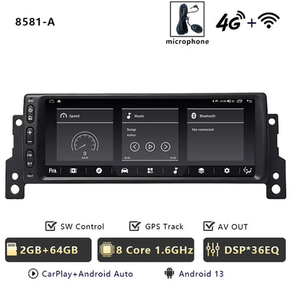 CHSTEK Android 14 Car Radio Stereo For BMW Mini Cooper S R50 R52 R53 2004-2007 Carplay Multimedia Player GPS WIFI 4G Autoradio
