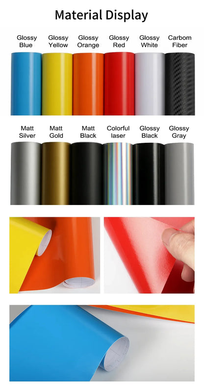 For Ford Mustang EcoBoost Shelby GT Hood Roof Trunk Vinyl Stripe Decal Set – PVC Car Styling Wrap Film Kit