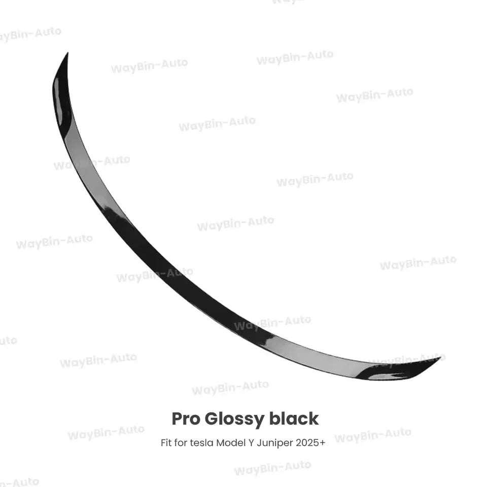 Matte Black  Rear Trunk Spoiler for Tesla Model Y Juniper 2025 - Easy Install Carbon Fiber Trim Blade Wing Body Kit Auto Tuning