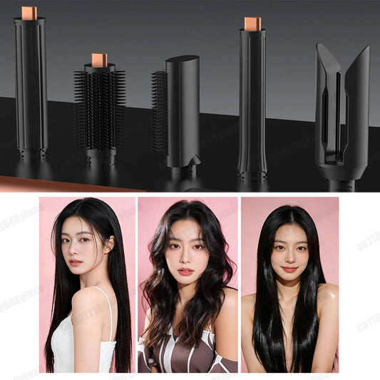 SenCiciMen X19 Multi Hair Styler Curling Iron Hair Hot Air Brush Curling Barrel With Comb Nozzles HairDryer for Voluminous Style