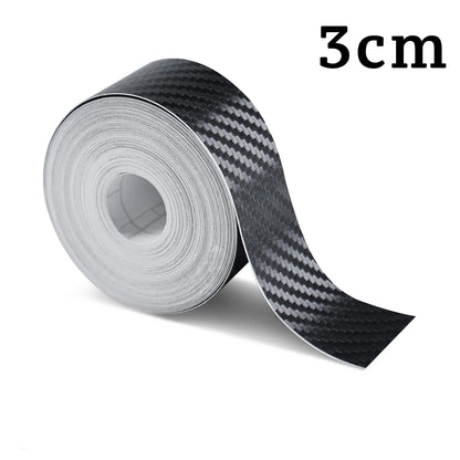 1-10m Nano Carbon Fiber Car 3D Tape Sticker Wrap Door Mirror Paste Protector Strip DIY Protection Film Waterproof Adhesive Vinyl