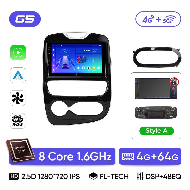 Ainavi Car Radio For Renault Clio 4 2012 2013 2014 2015 2016 2017 2018 Wireless Carplay Android Auto Multimedia 2 Din autoradio