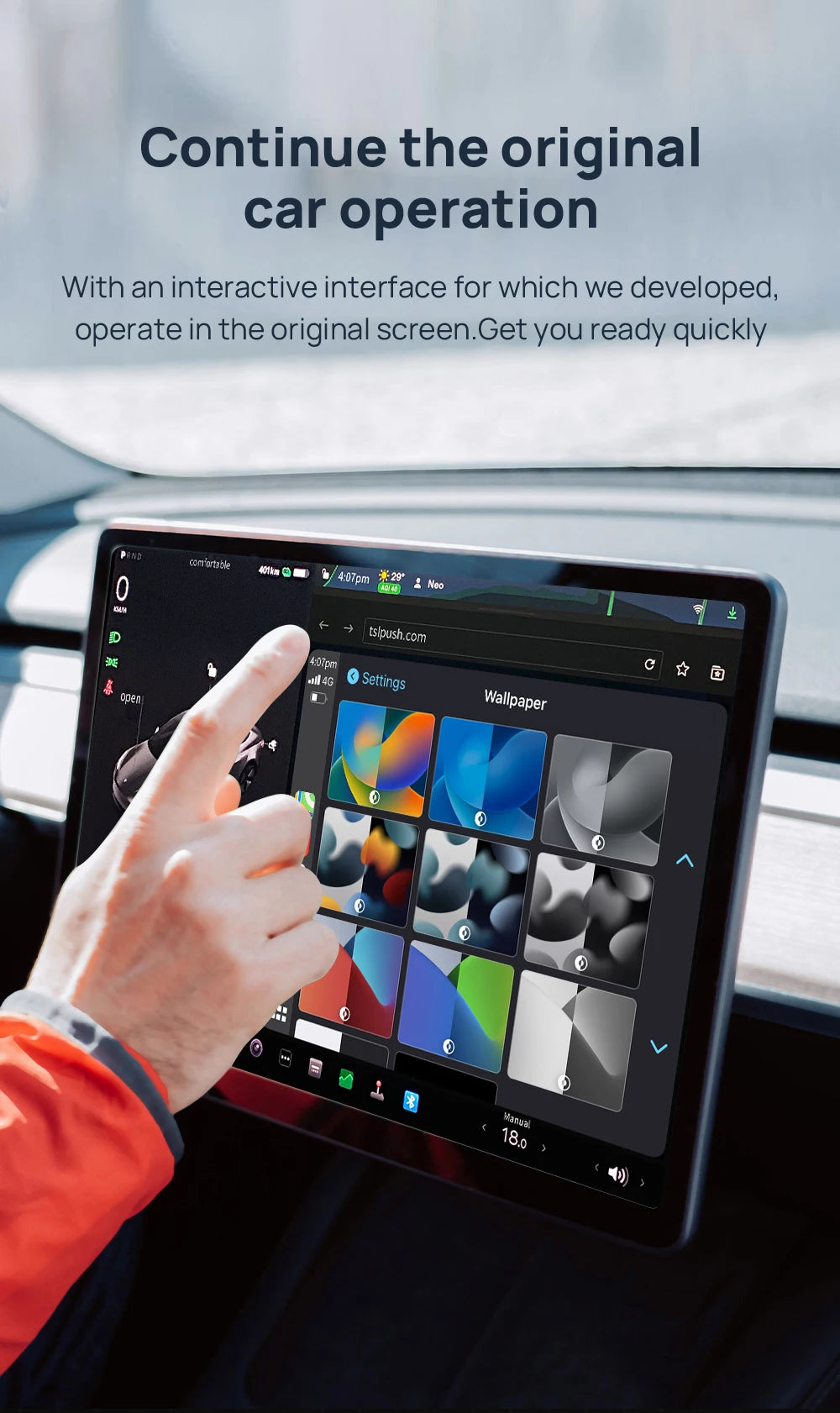 CarlinKit USB Adapter Wireless Android Auto CarPlay 2-In-1 Smart Box For Tesla Model 3 Model Y 2.4G&5Ghz WiFi BLE Auto Connect