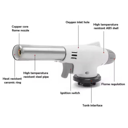 Outdoor Igniter High Temperature Electric Torch Charcoal Lighter Portable Barbecue Gas Burner Barbecue Cooking Heating Tool