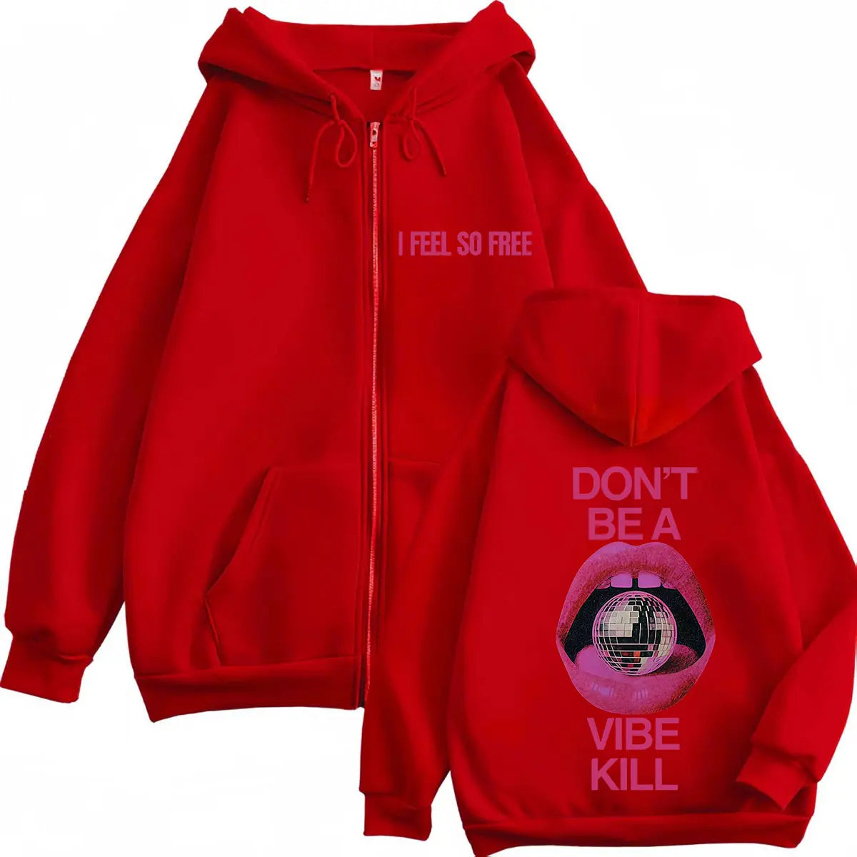 Madonna I Feel So Free Album Tour 2026 Graphic Zipper Hoodie Men Women Fashion Loose Casual Aesthetic Trend Winter Zip Up Jacket