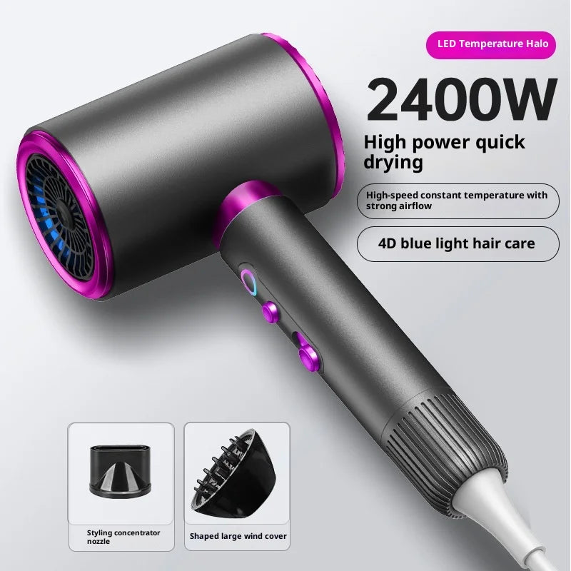 High-Speed Hair Dryer 2400W High-Speed Styling Dryer with Concentrator Diffuser Attachments for Home Use Hair Styling