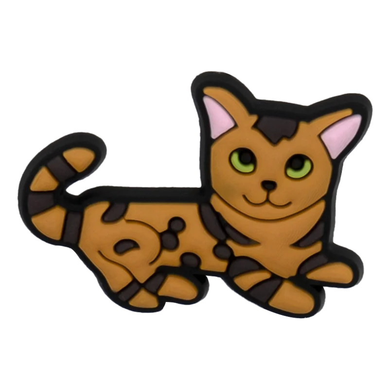 1/100pcs Cat Pin for Shoe Sphinx Orange Cat Black Cat Cute Shoe Charms for Women Girl Kids Sandal Accessories Buckle Decorations