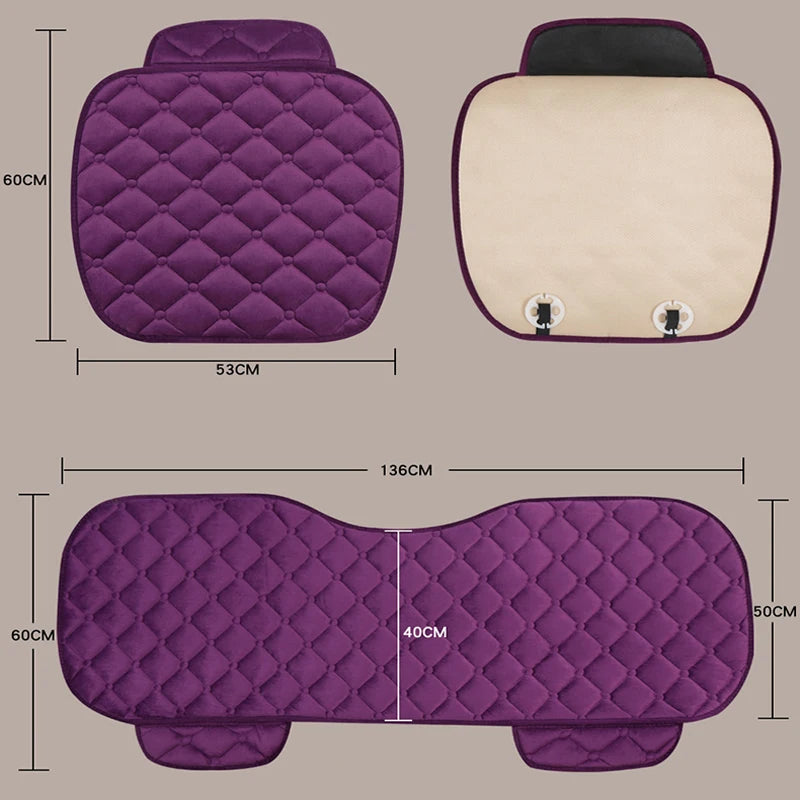 Car Front Rear Seat Cover Car Seat Covers Set Choose Car Seat Cushion Plush Seat Pad Protector Car Accessories Cars Interior