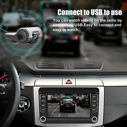 7" Car Stereo Android 14 For VW Volkswagen Jetta Passat Golf MK5 MK6 Apple Carplay GPS Navigation FM Radio WiFi SWC Head Unit BT