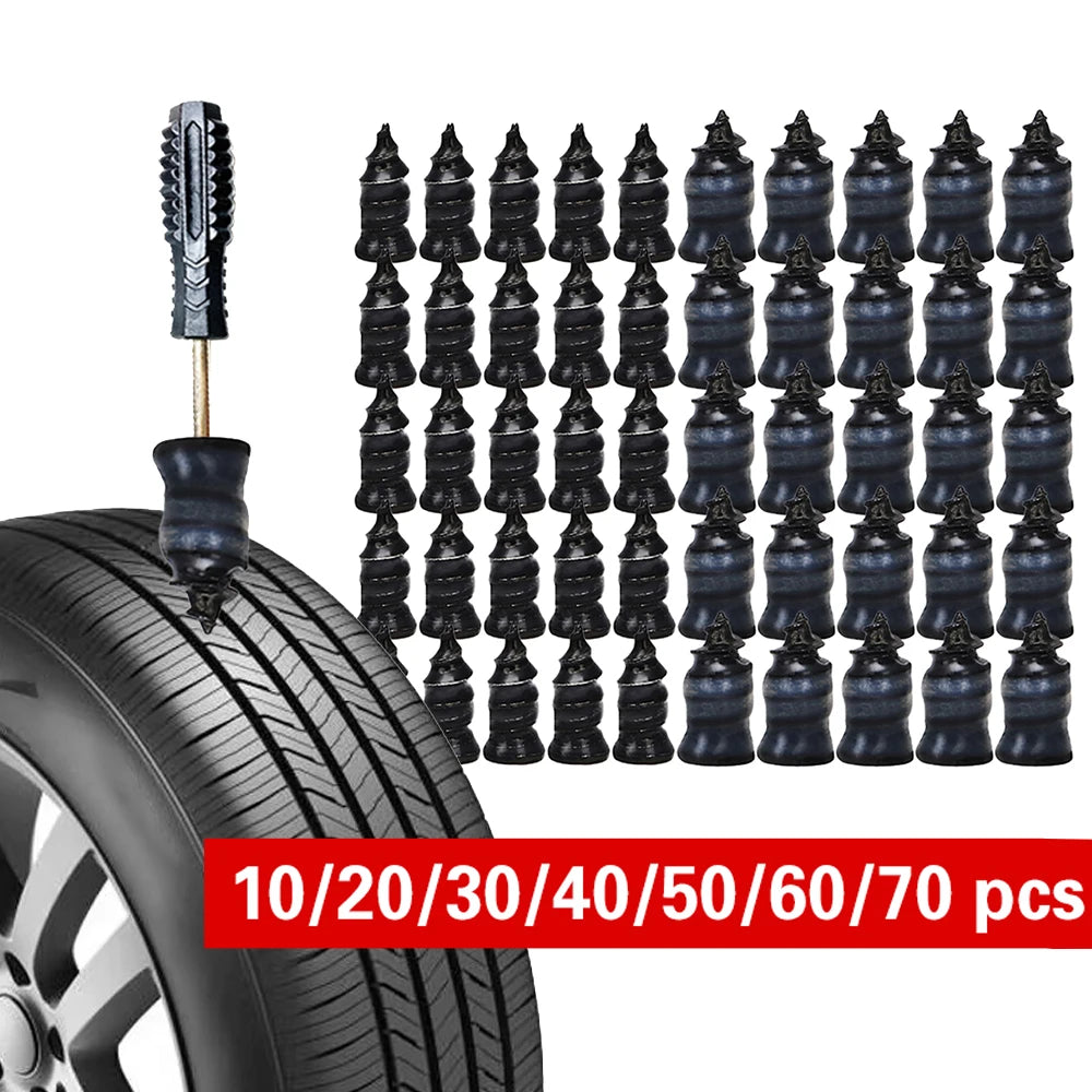 Car Motorcycle Vacuum Tyre Repair Nails 10/20/30/70PCS Universal Tire Screw Tubeless Repair Tools Accessories Kit Car  Repair