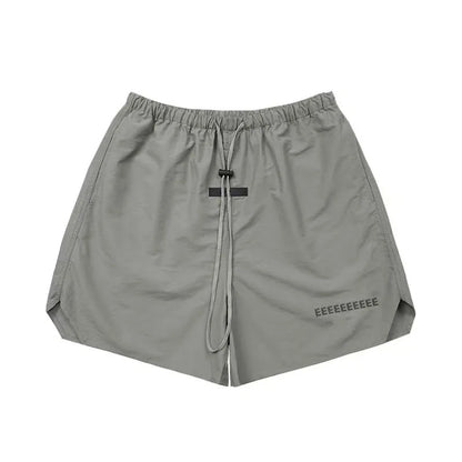 FW21 Classic Men's Nylon Shorts Fashion Design 3M Reflective Letter Shorts High Street Loose Lightweight Beach Five-point Pants