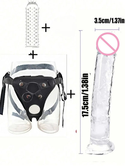 Wearable Strapon Penis for Lesbian G Spot Erotic Stimulator Adult Standard Size Panties Strap on Dildo Pants Sex Toys for Women