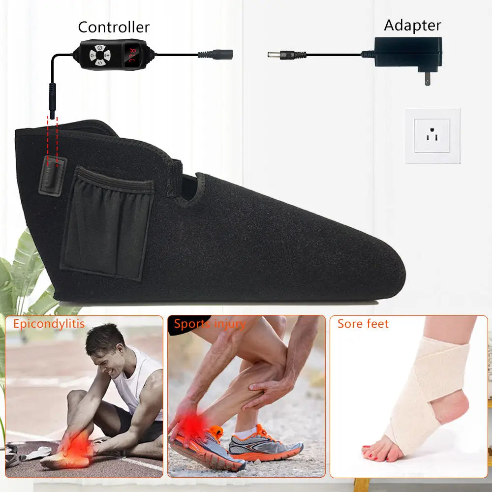 Red Light Therapy for Feet,Infrared Light Therapy Shoes Wraps Toes & Ankle,Led Near Infrared Light Boots,Adjustable Power & Time