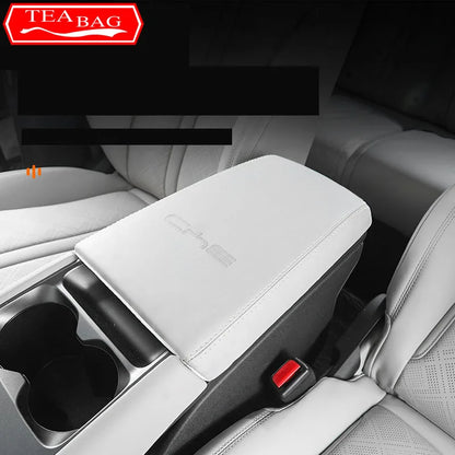 For BYD Yuan Pro Yuan UP EV 2024 Car Armrest Box Cover Interior Central Armrest Protection Gear Leather Pad Auto Accessories